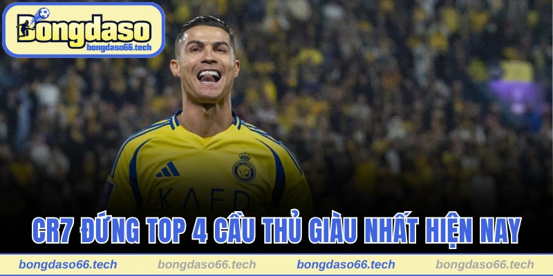 CR7 đứng thứ 4 trong top cầu thủ bóng đá giàu nhất thế giới hiện nay