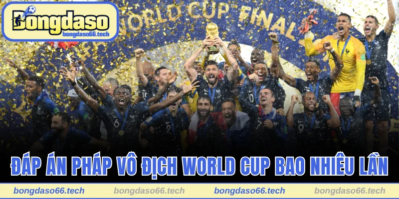 Đáp án Pháp vô địch World Cup bao nhiêu lần